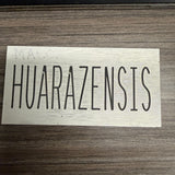 Cactus Identification Sign - 3" x 5" - Huarazensis